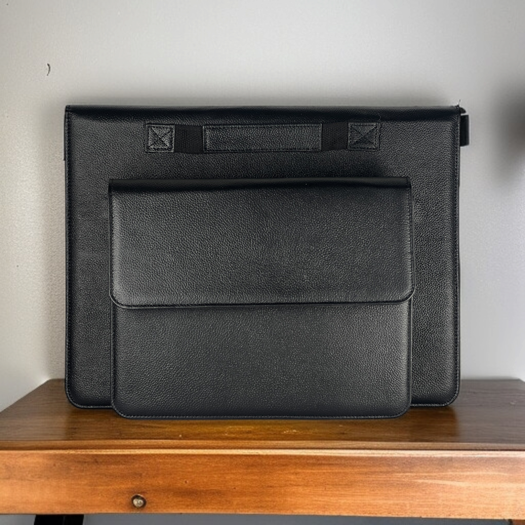Versa Leather Laptop Sleeve — With Stand & Modular Storage