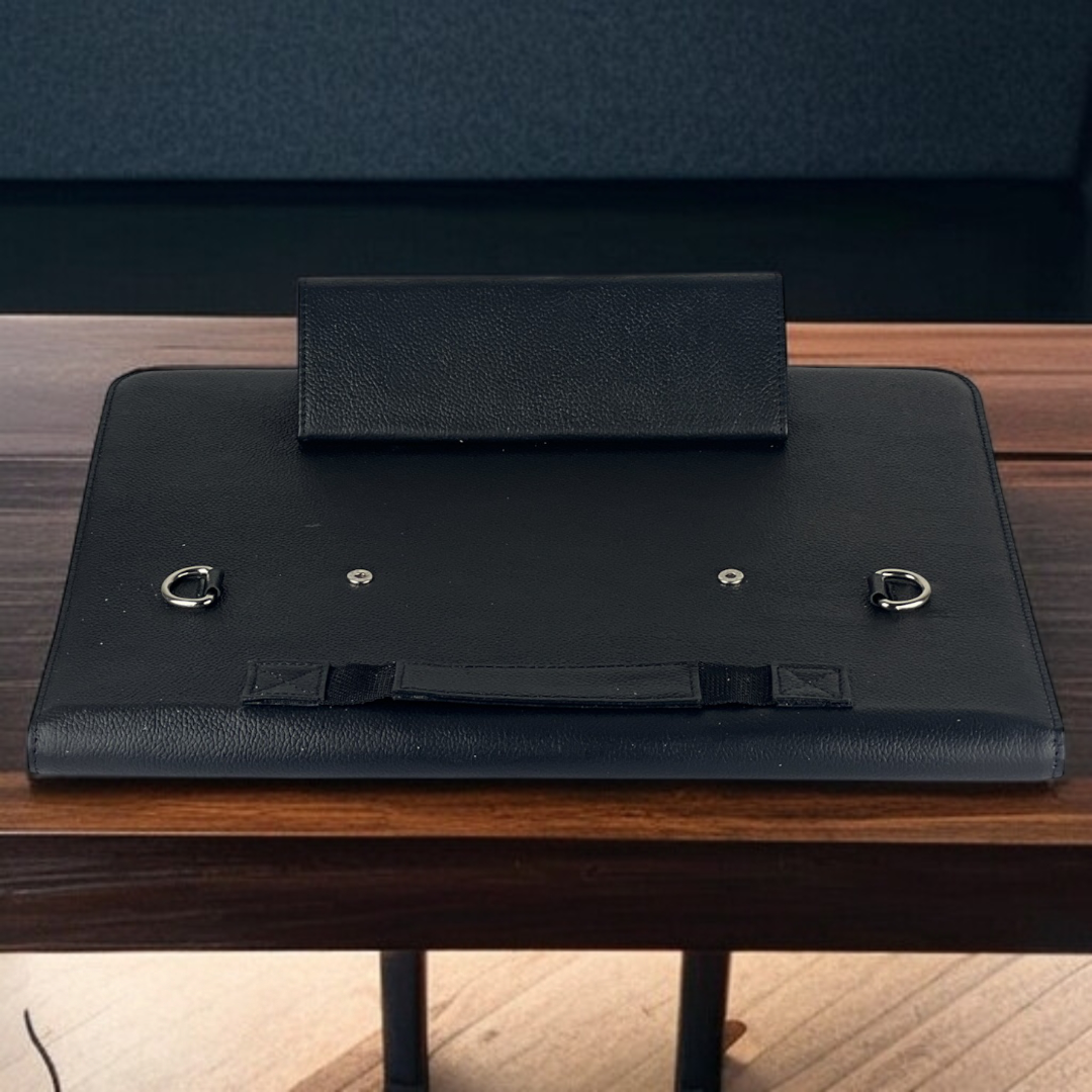 Versa Leather Laptop Sleeve — With Stand & Modular Storage
