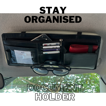 Premium Leather Car Organiser Kit: Fits All Cars