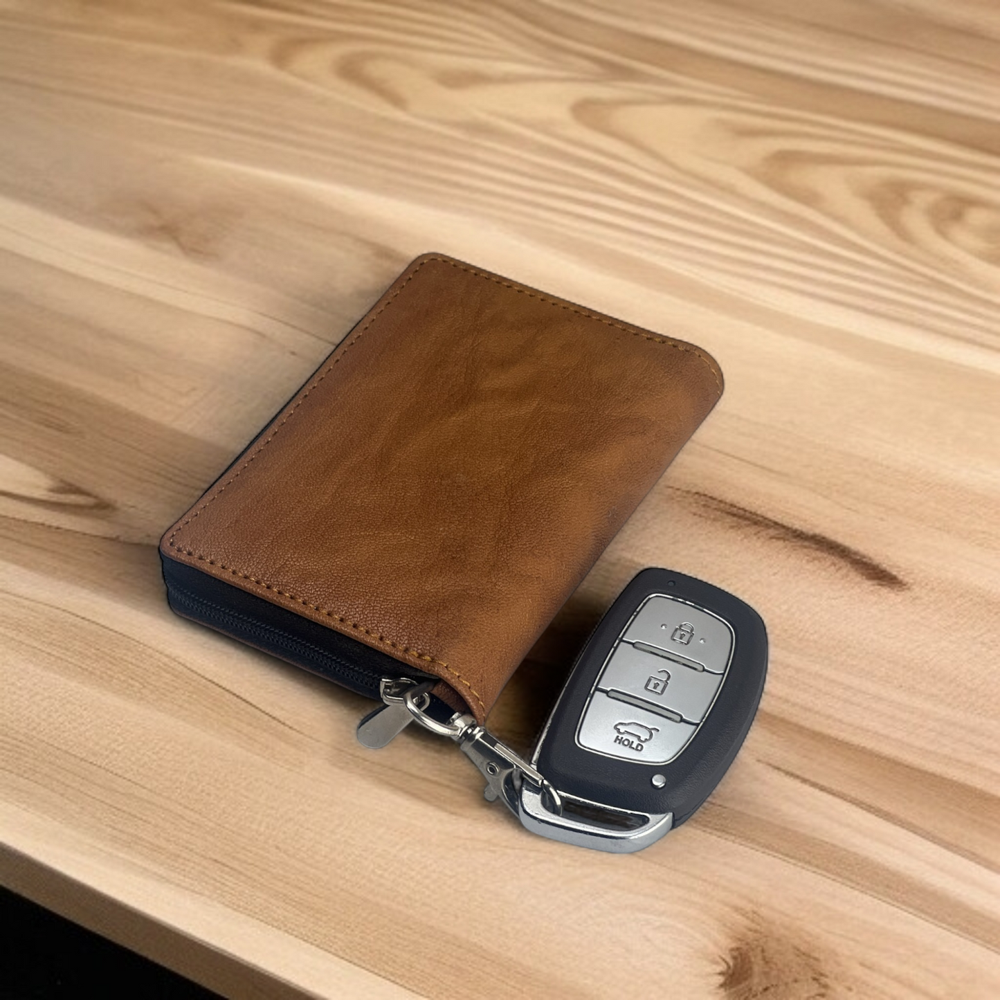 FlexiKey Compact Wallet – Slim Organizer for Cards, Cash & Keys