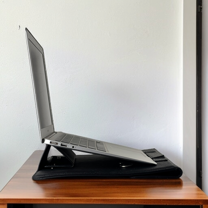 Versa Leather Laptop Sleeve — With Stand & Modular Storage